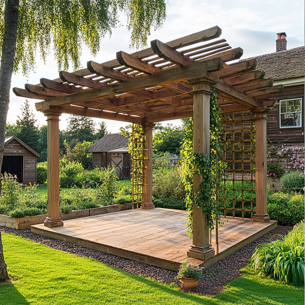 Пример классической перголы: