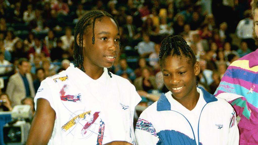 Сёстры Серена и Винус Уильямс в детстве
