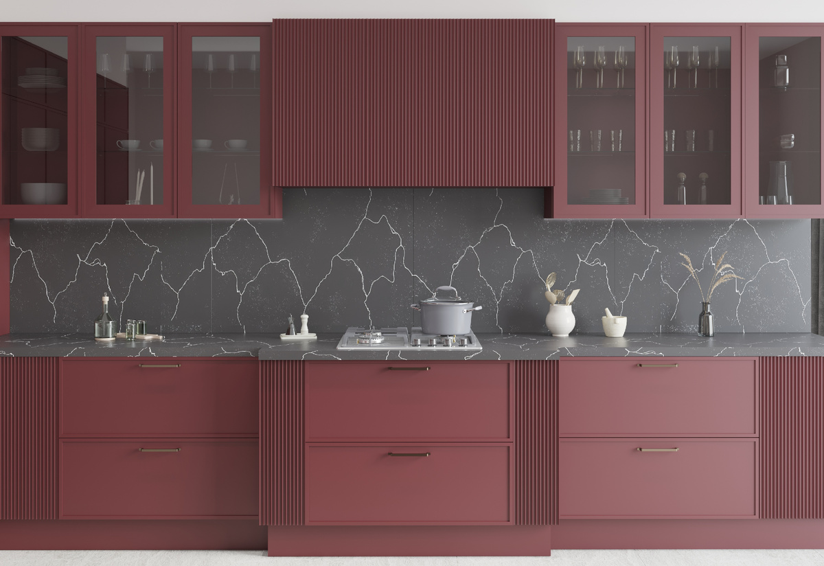 Вертикальная фрезеровка фасадов. Модель кухни "Шеф Локи".