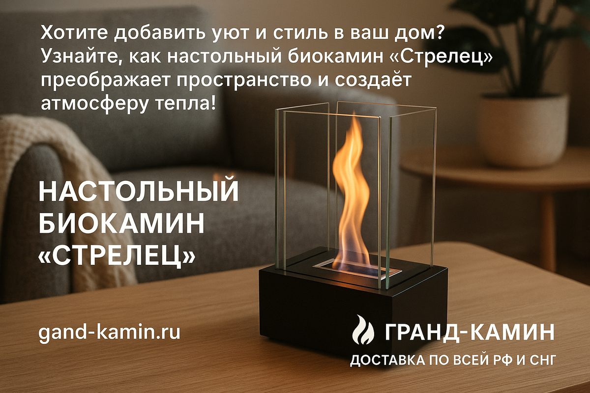    Биокамин 'Стрелец': как выбрать идеальный акцент для вашего интерьера и создать уют в доме Kamin