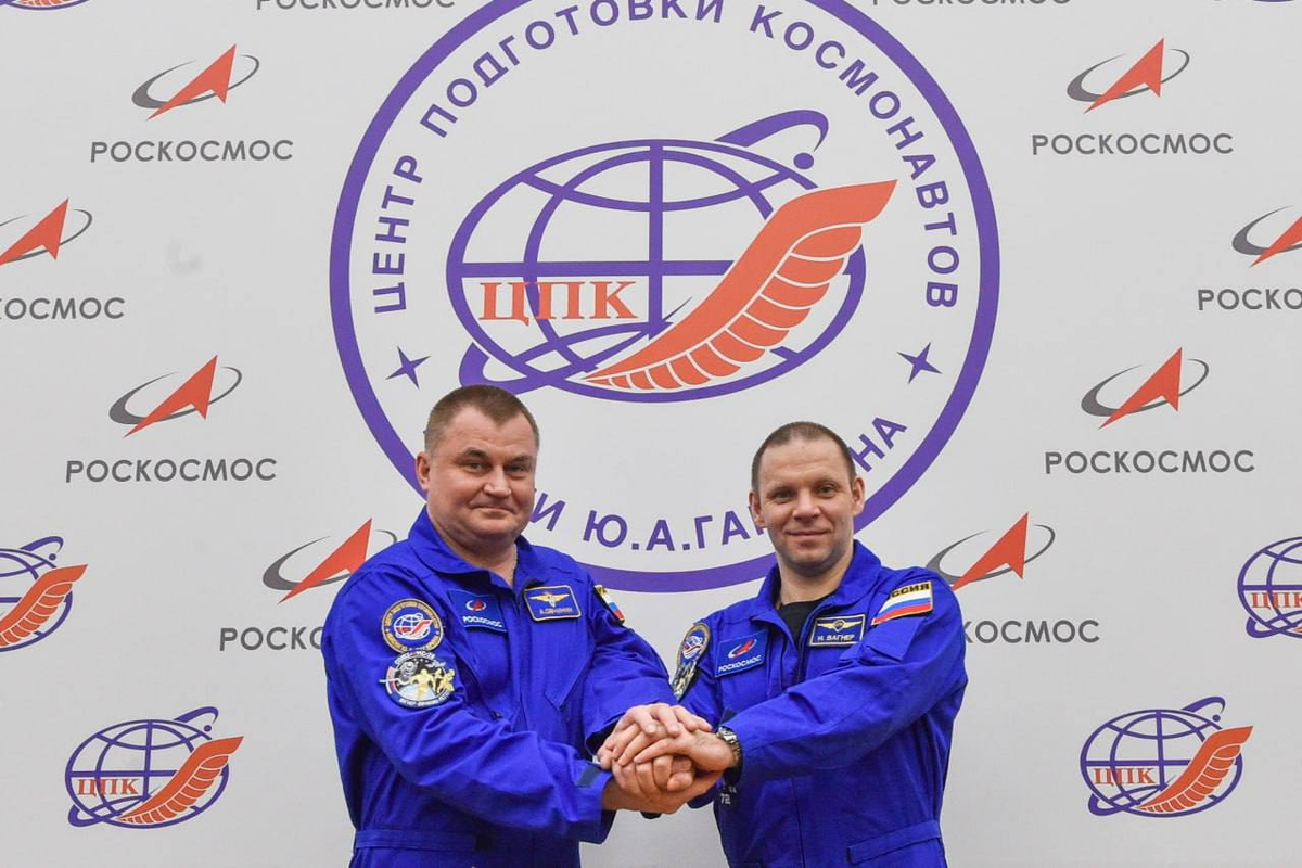   Космонавты 72-ой экспедиции на МКС Вагнер и Овчинин