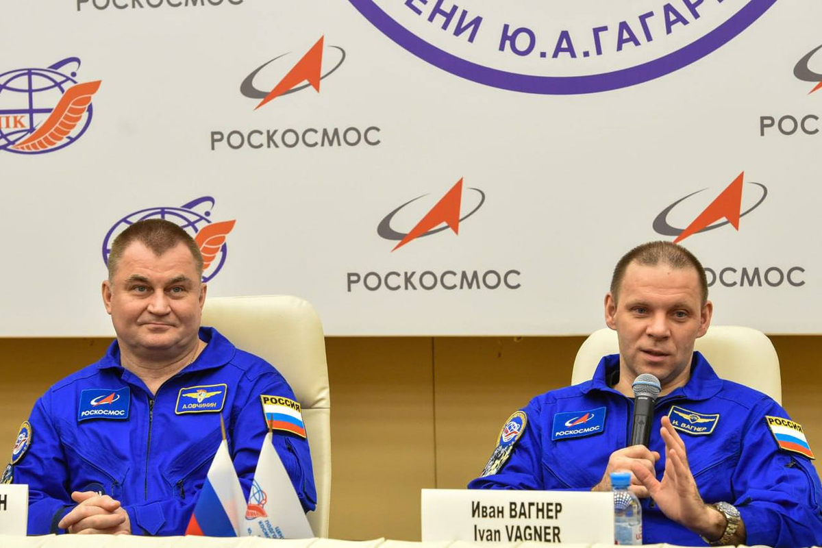   Космонавты 72-ой экспедиции на МКС Вагнер и Овчинин