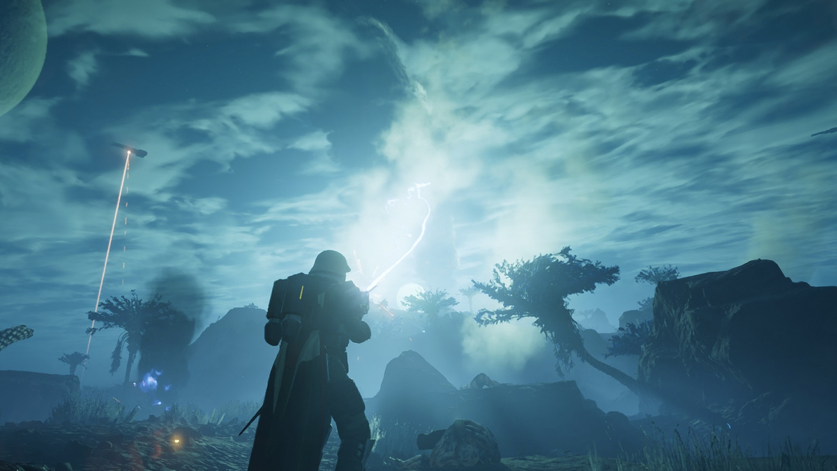 Скриншот из игры "Helldivers 2"