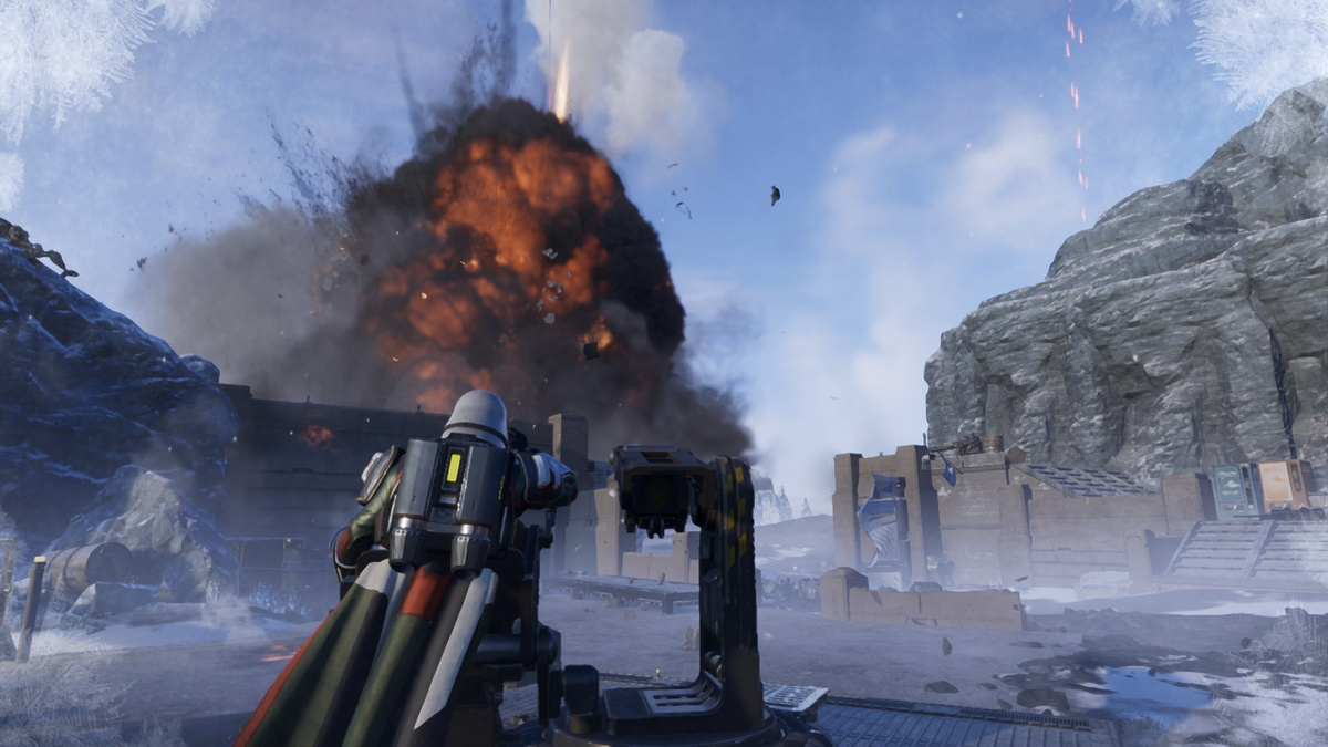 Скриншот из игры "Helldivers 2"