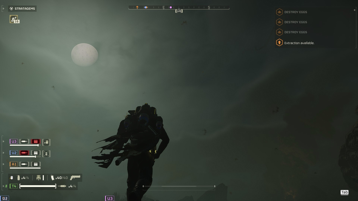 Скриншот из игры "Helldivers 2"