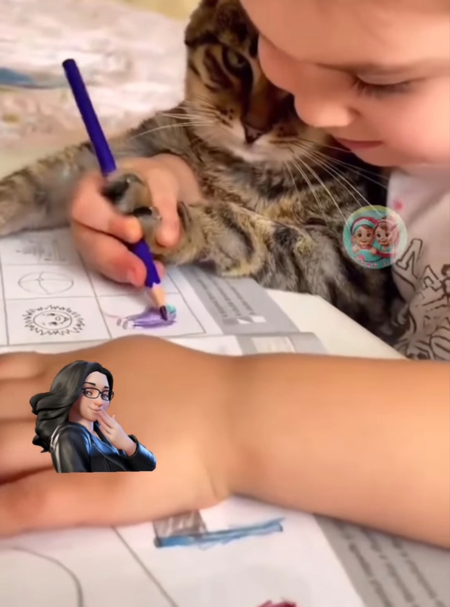 Скриншот  видео с просторов интернета, но техника письма та же