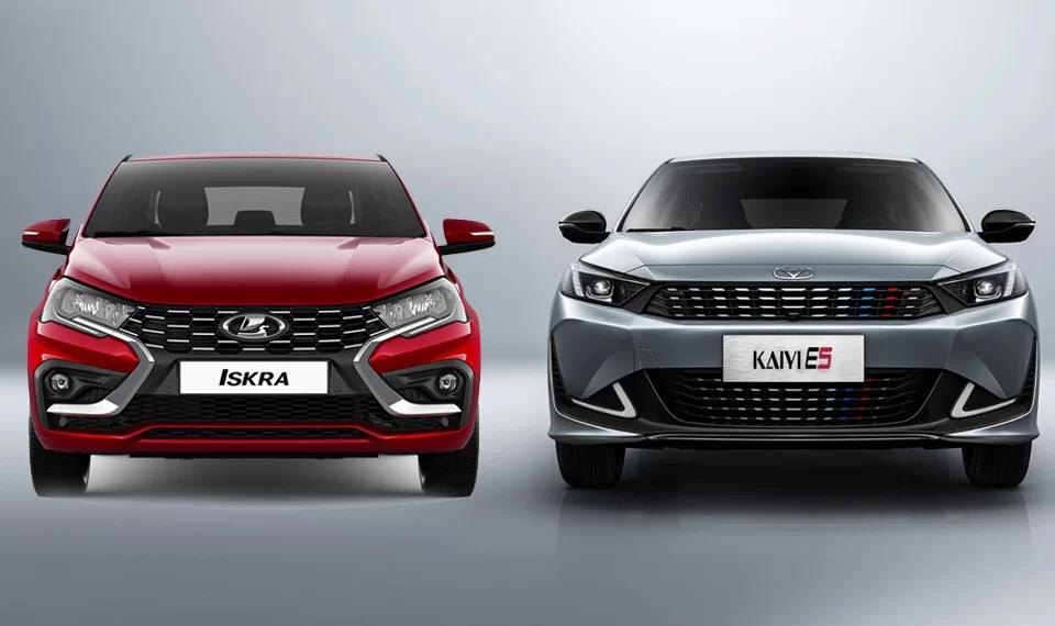 Lada iskra и Kaiyi E5 для сравнения