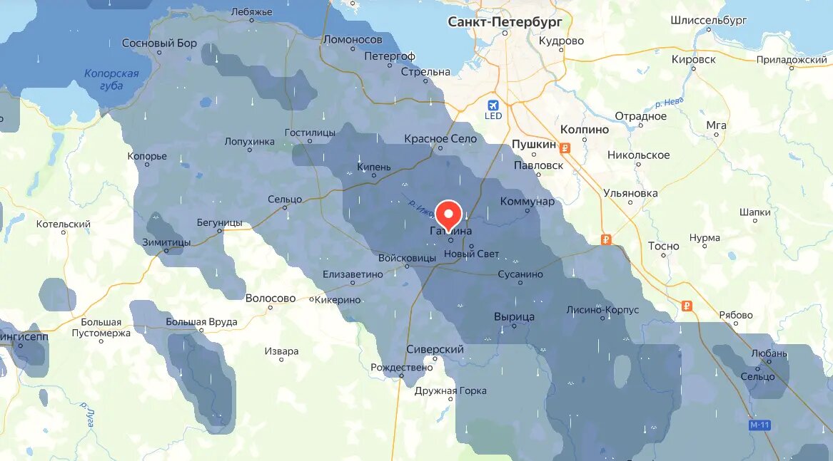    Фото: скриншот сервиса «Яндекс Погода»