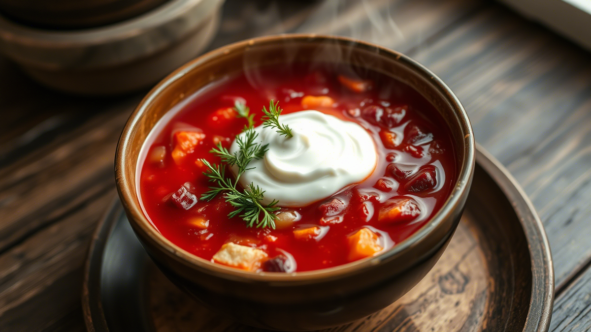 Борщ — это не просто суп, а символ домашнего уюта, традиций и самобытности славянской кухни. Его яркий цвет, насыщенный вкус и аромат делают его любимым блюдом миллионов людей. В этой статье мы расскажем о классическом рецепте борща, раскроем секреты приготовления и предложим варианты для экспериментов.