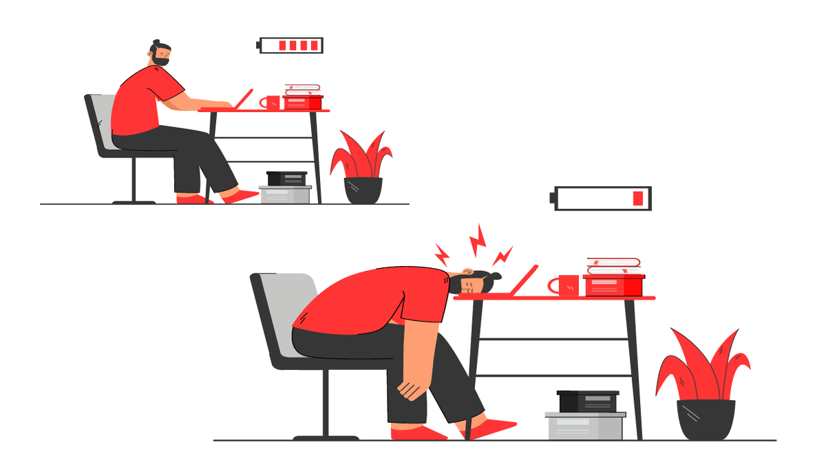 Переработки часто приводят к выгоранию и профессиональной стагнации