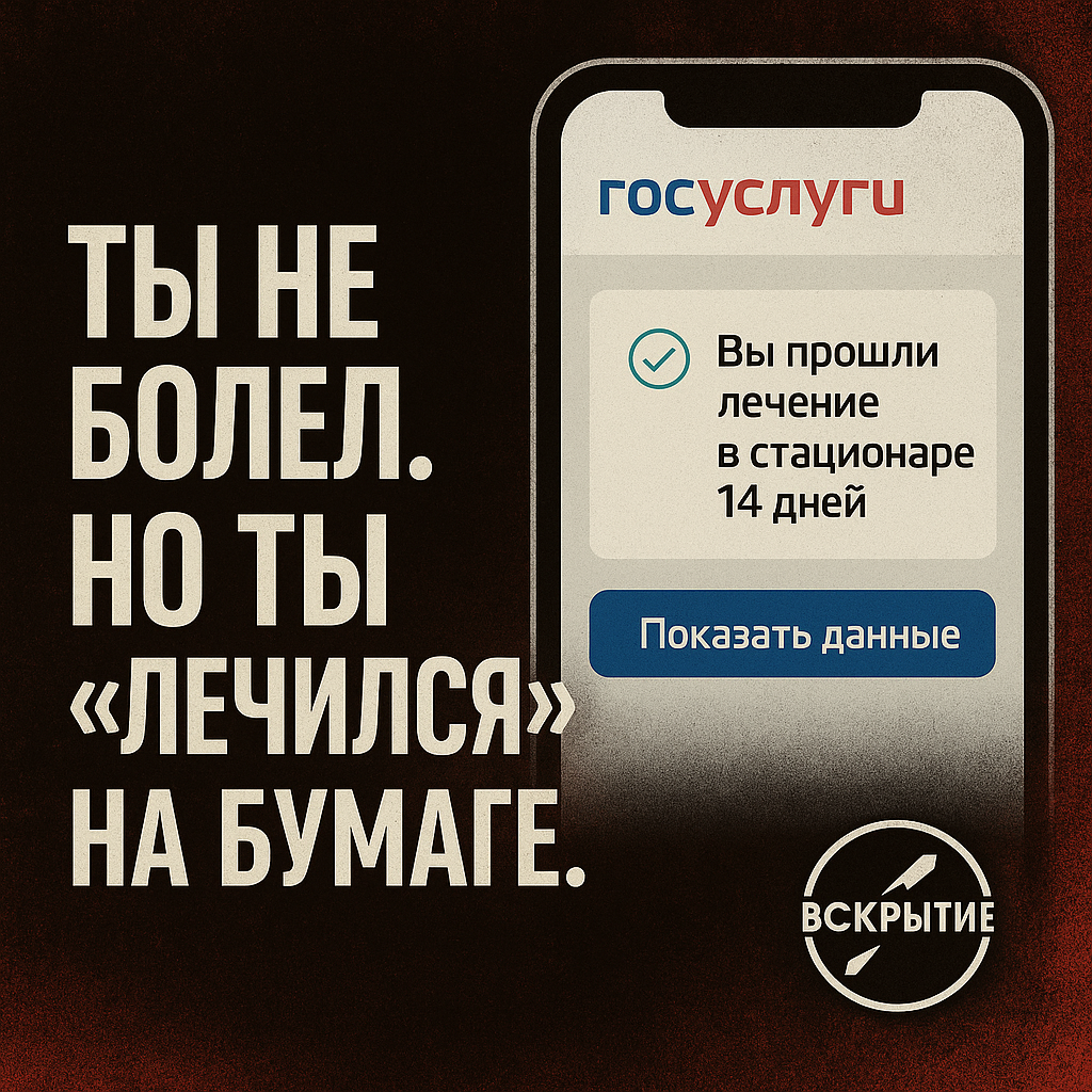 📍 Ты не приходил. Но тебя уже “полечили” — на бумаге. И ЗАРАБОТАЛИ на ТЕБЕ!