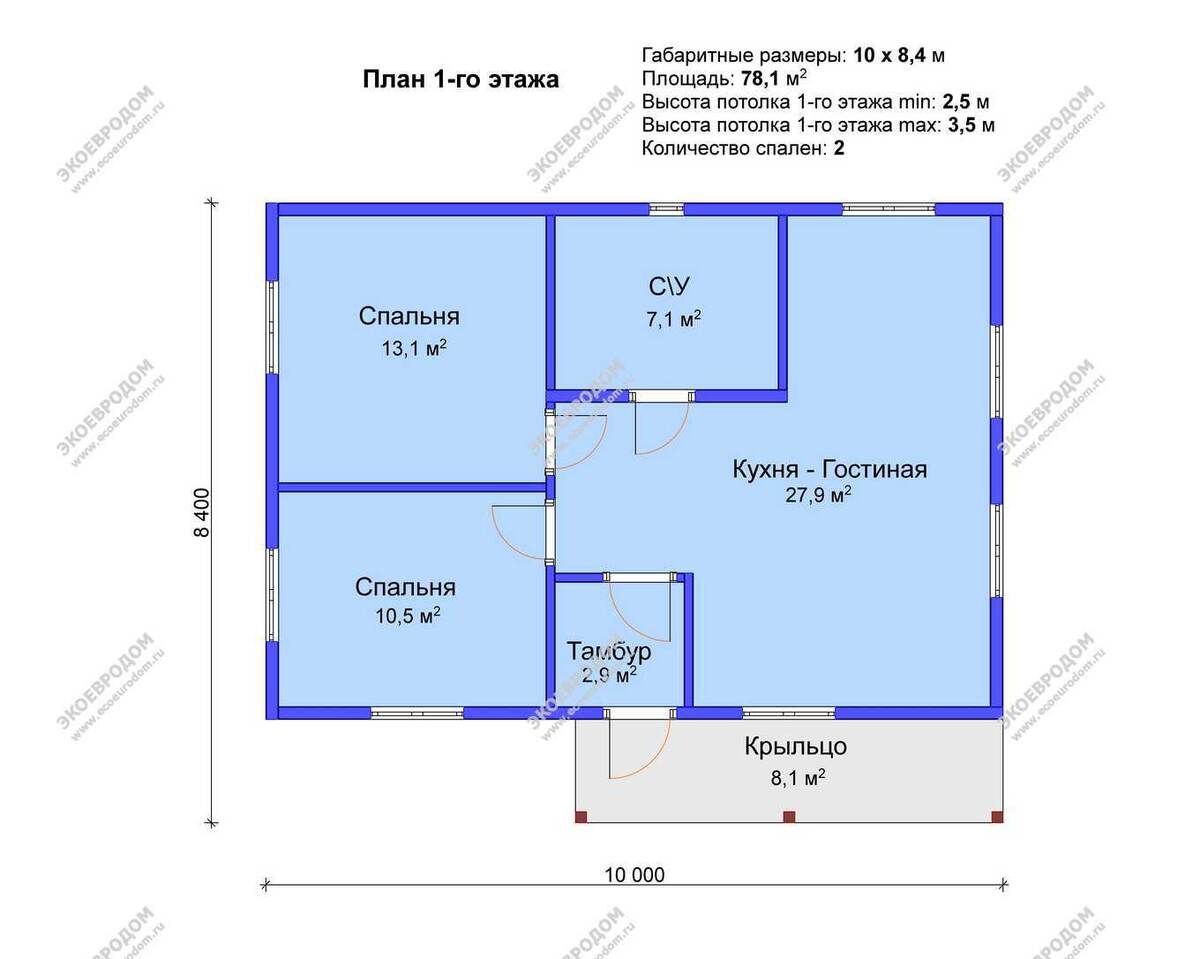 Кухня-гостиная открытой планировки делает дом просторным и светлым