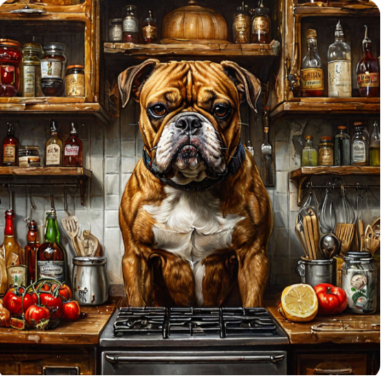 Нейросеть сгенерировала такую картинку по запросу "Кухонный боксёр" )  Претензии к ИИ