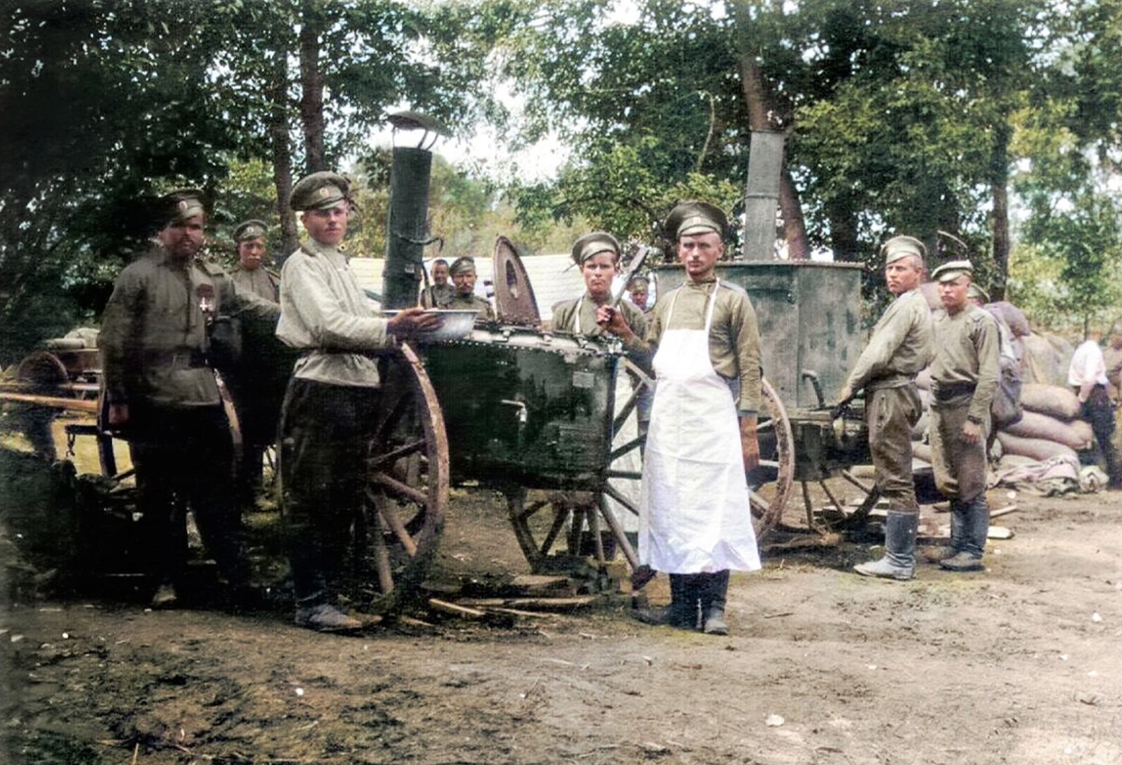 Полевая кухня 23-й артиллерийской бригады, 1915-й г. 