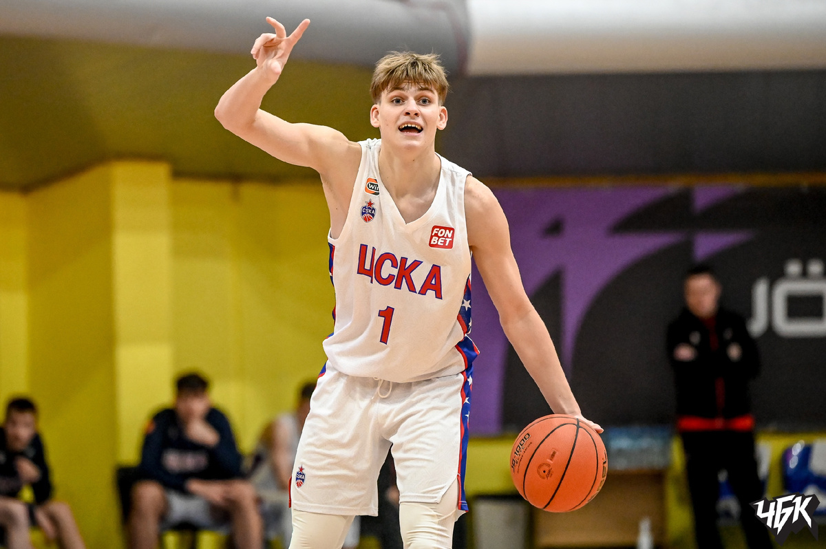 Илья Ермаков в игре за ЦСКА-2