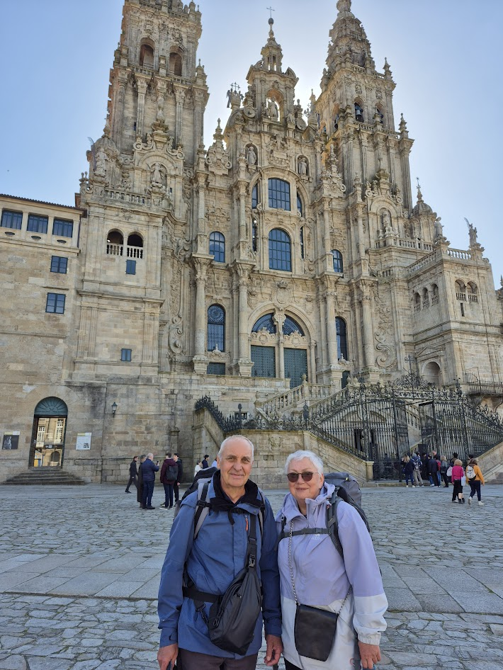 Перед отъездом домой у собора в Сантьяго-де-компостела