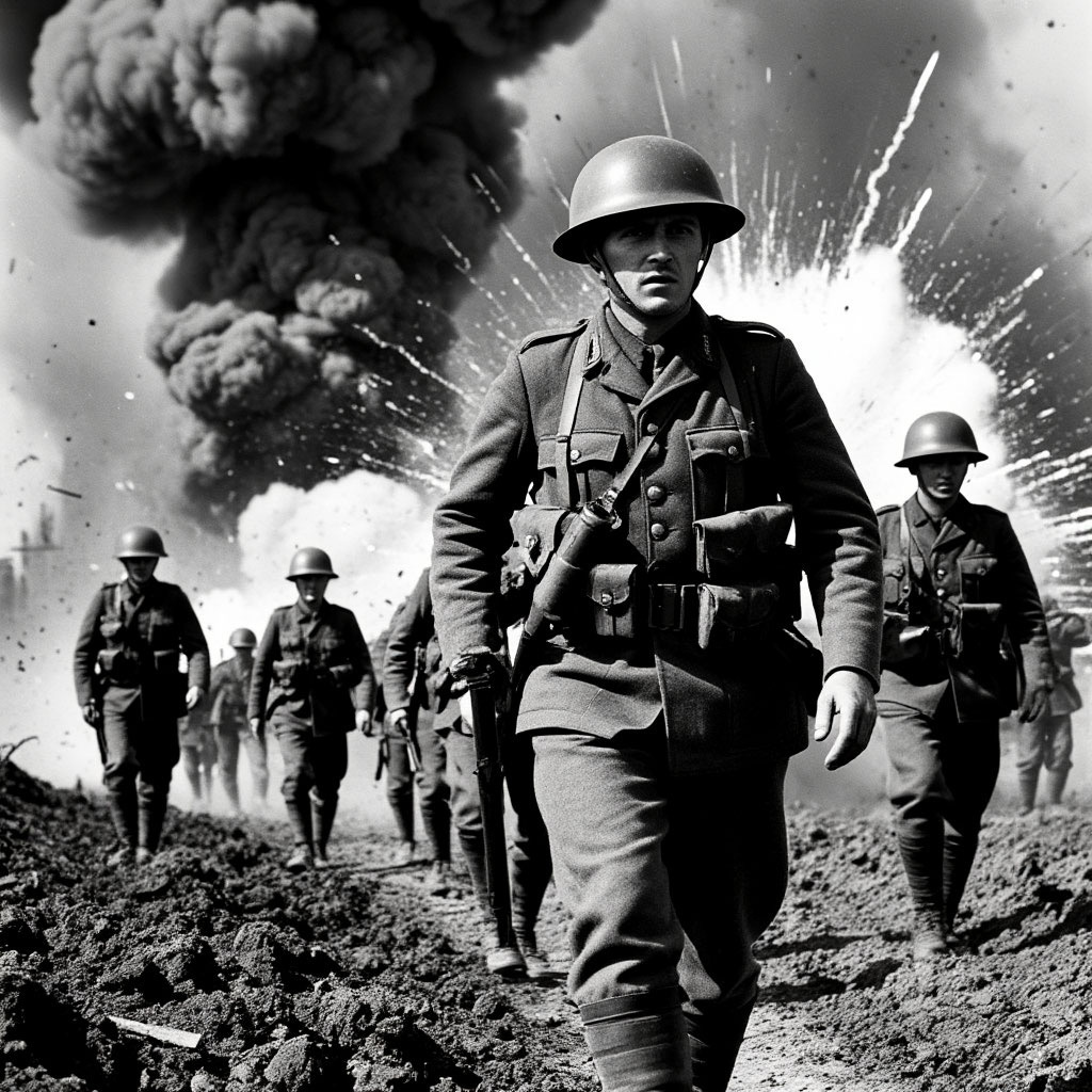 Колонна солдат 