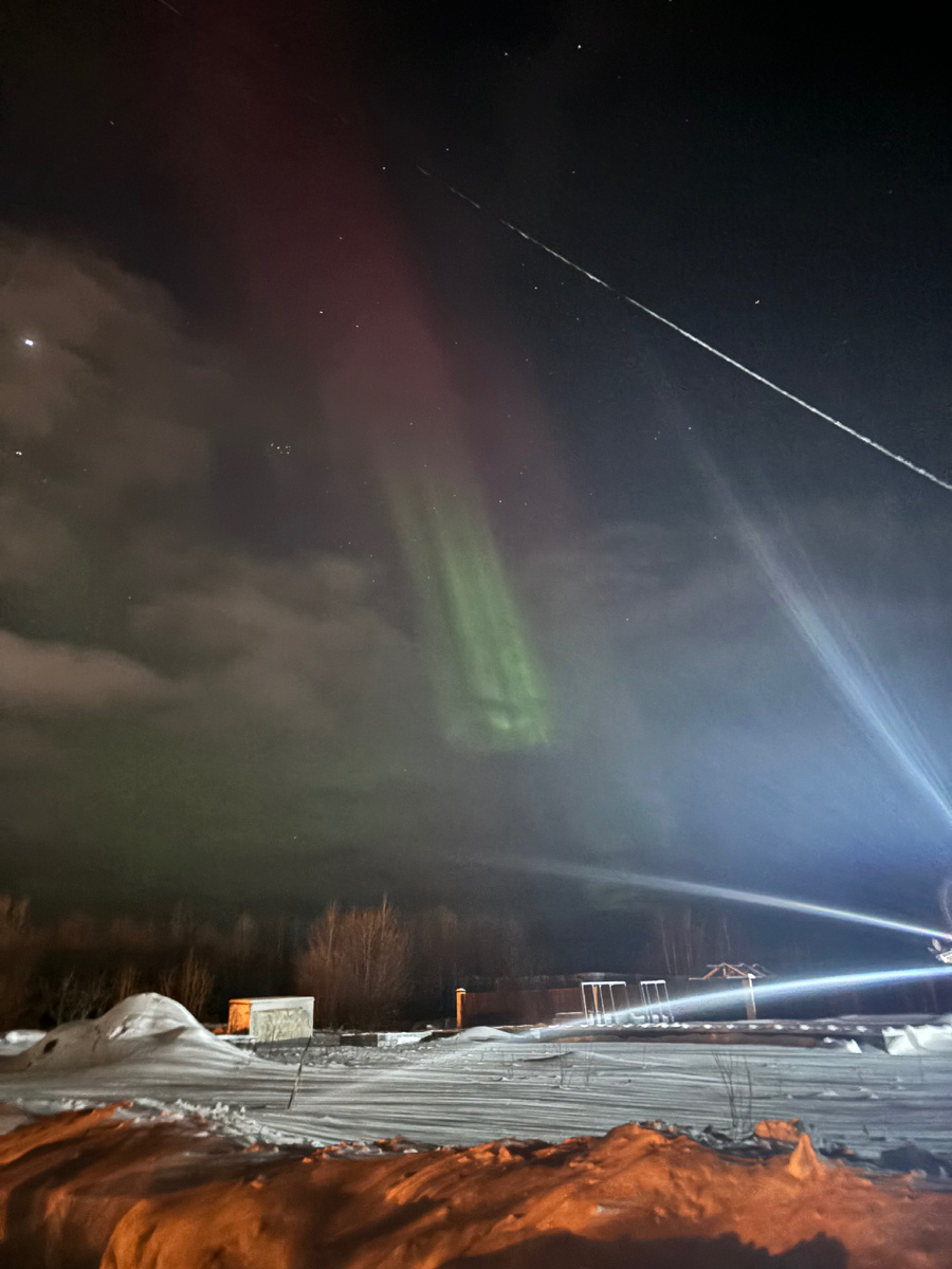 северное сияние мгновенно покорило мое сердце