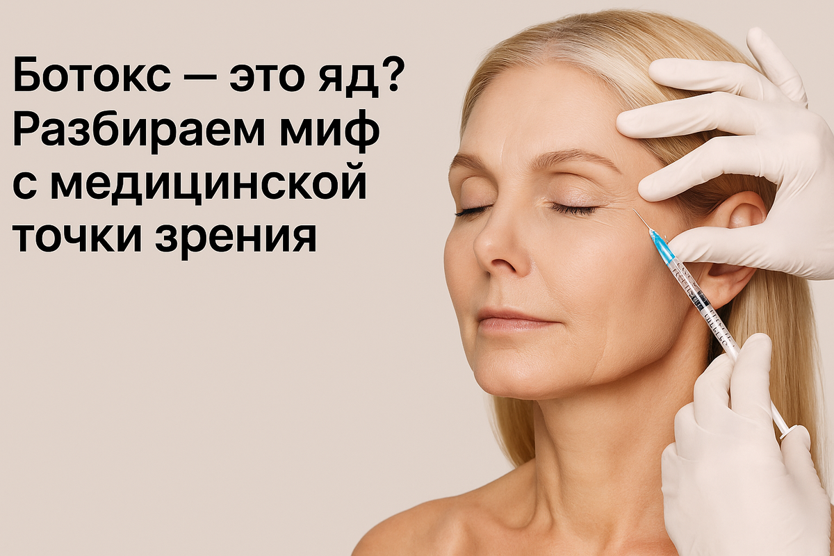 Ботокс — это яд? Разбираем миф с медицинской точки зрения