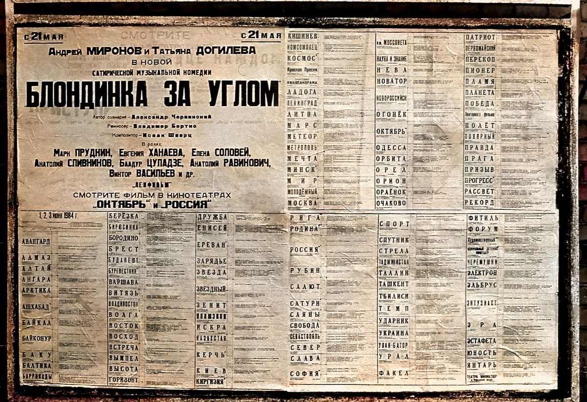 Советская киноафиша