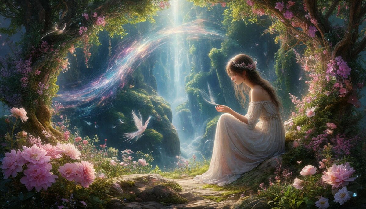 Нетварные невидимые энергии Творца, эстетично, неземная красота, гиперреализм, 10D, бесконечная детализация и экспозиция, мило, грациозно.