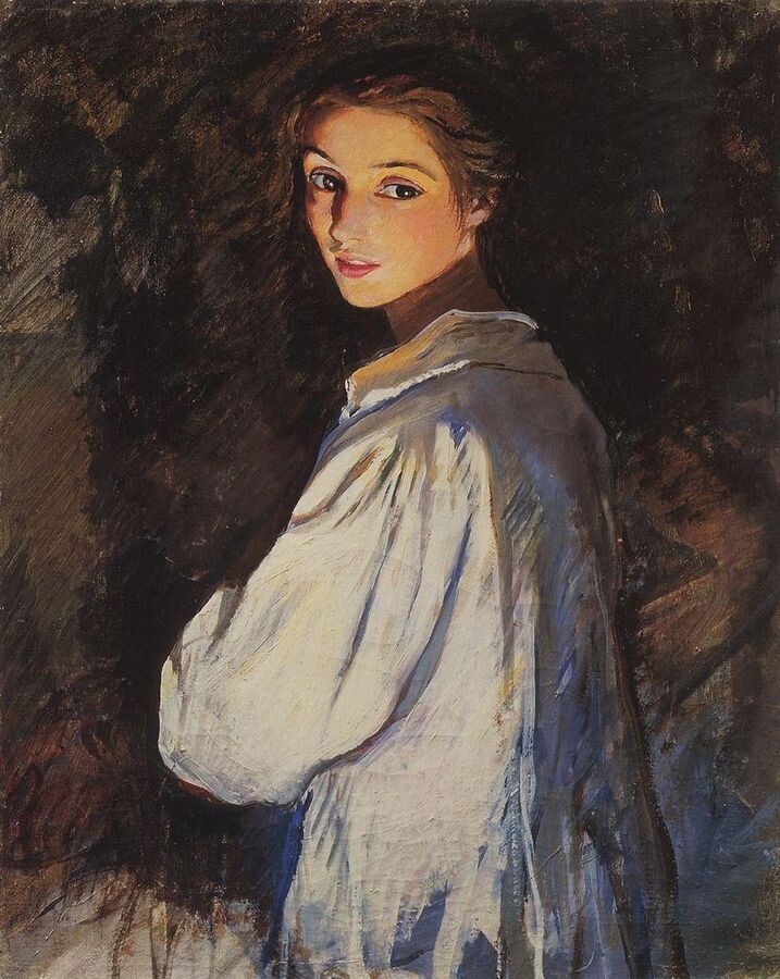 "Девушка со свечой"Автопортрет,1911.Государственный Русский музей