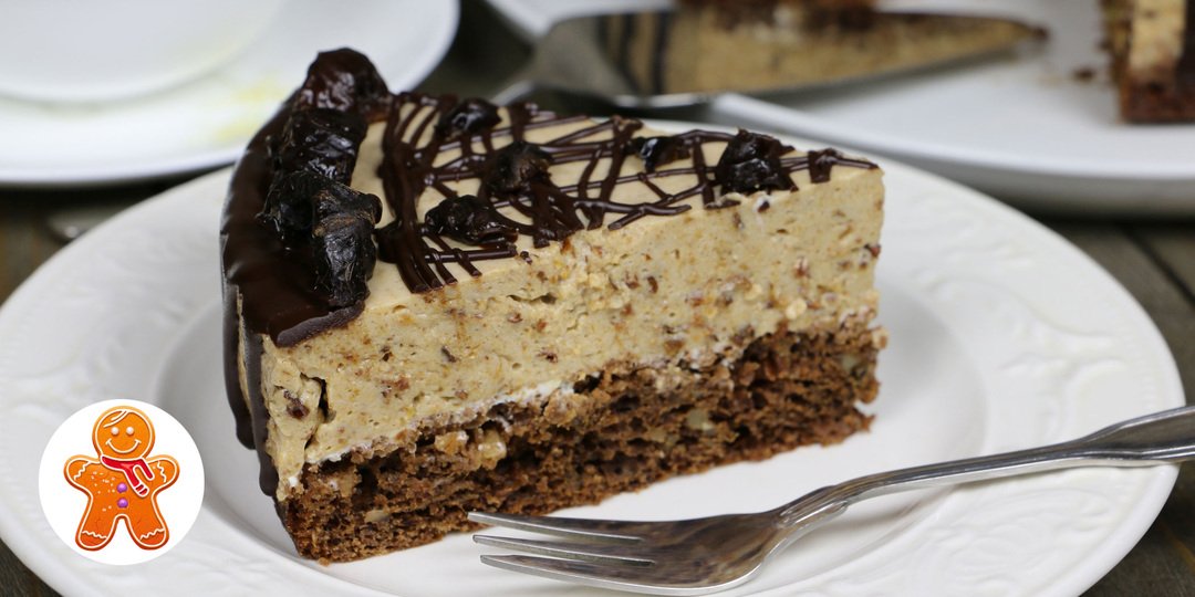 Низкокалорийный торт - мусс с черносливом