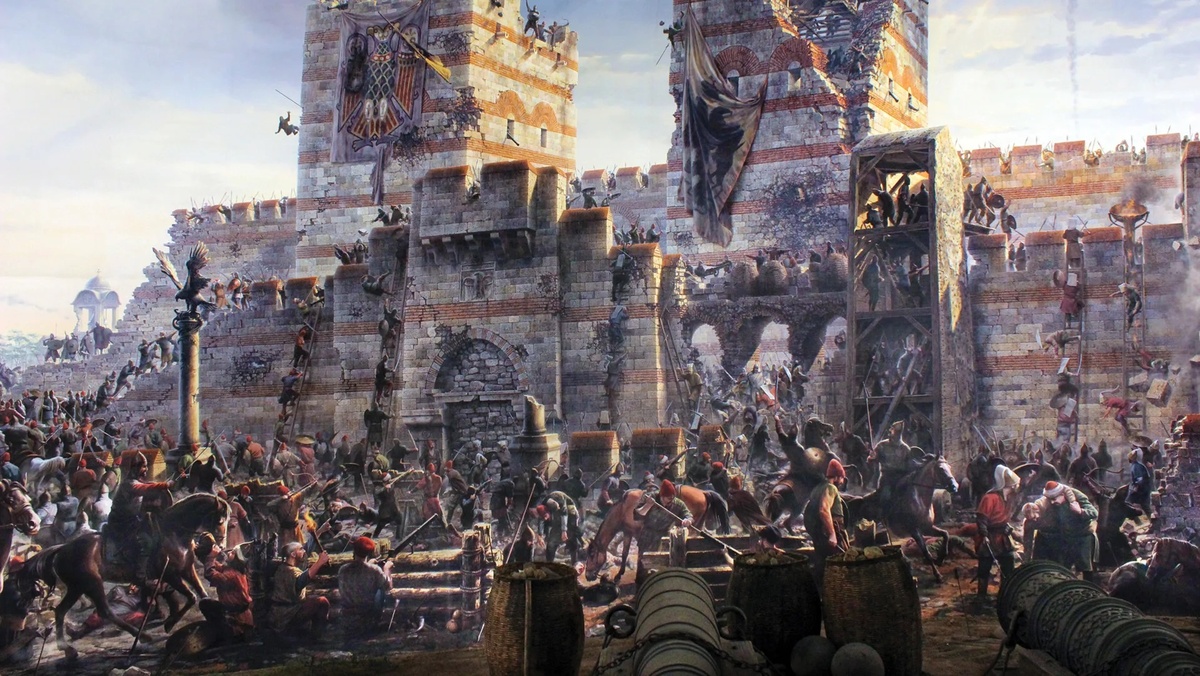 Фрагмент панорамы из стамбульского музея "Панорама 1453". Изображение из открытых источников