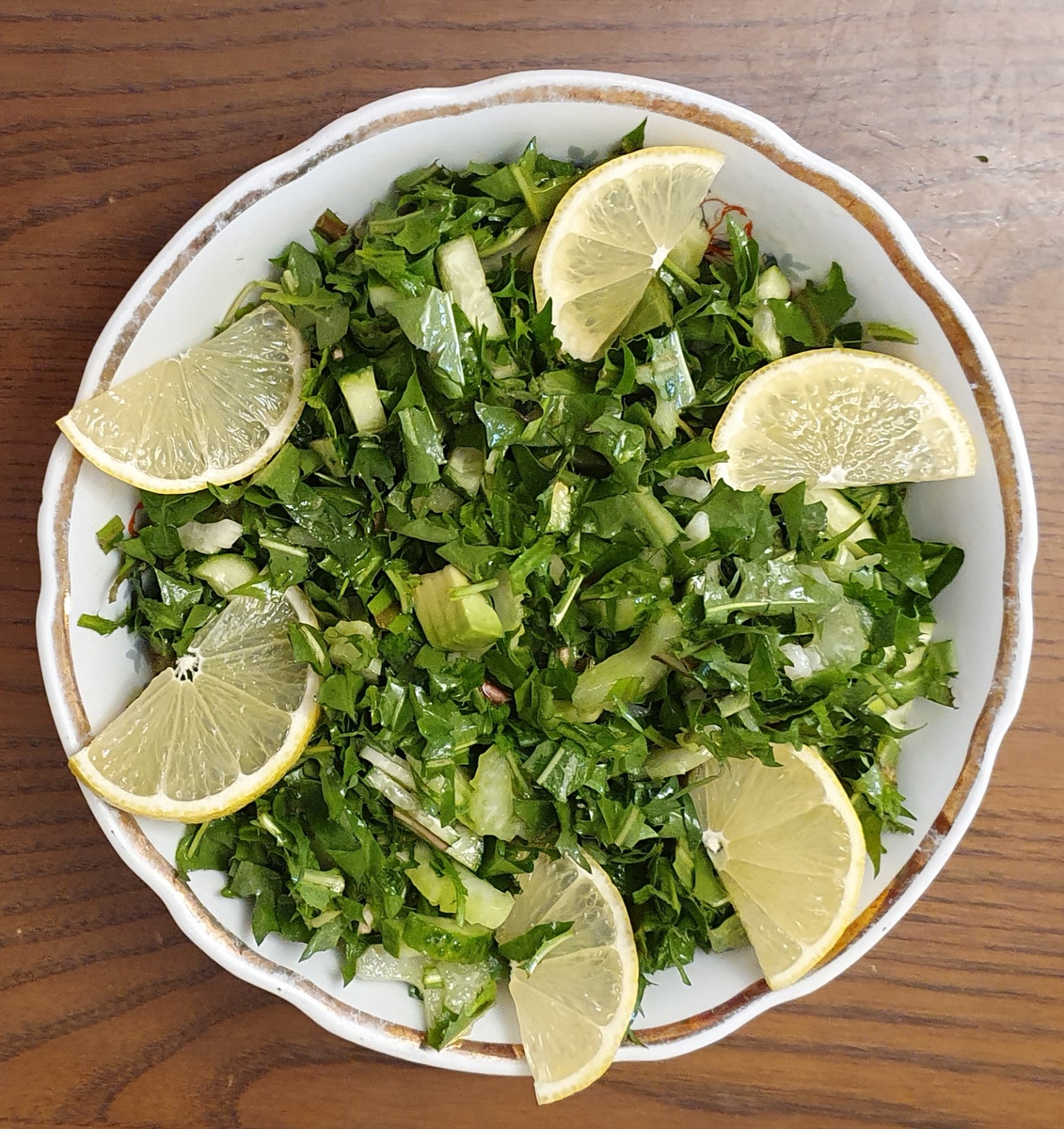 Салат "Весеннее обновление". Фото автора.