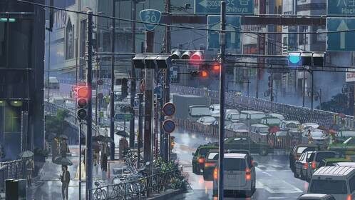 В этом аниме даже «городской ад» красив (Кадр из аниме)