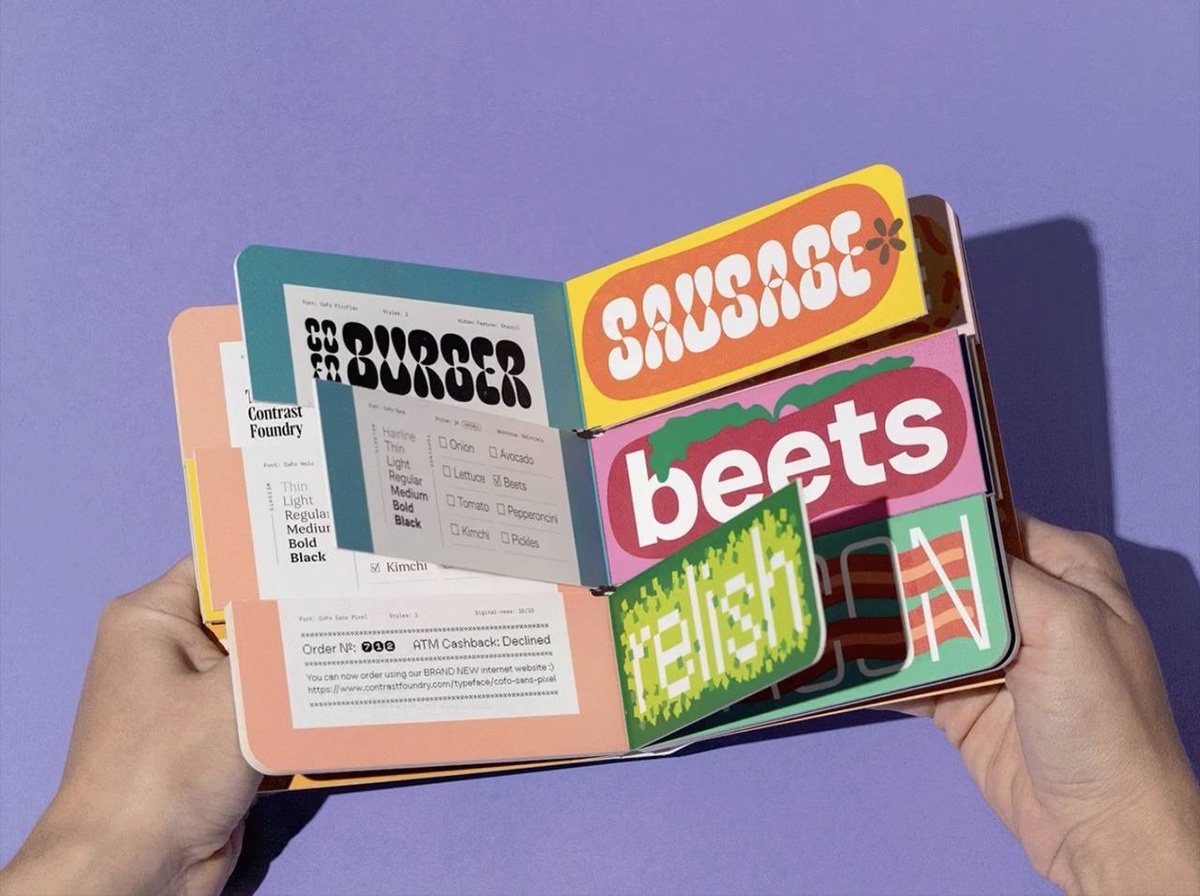 Шрифты как бургер: Contrast Foundry представила необычный каталог гарнитур