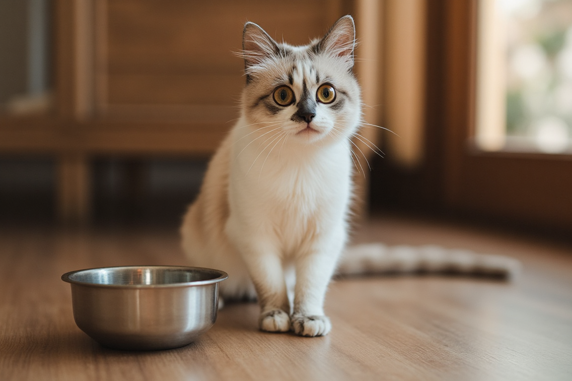 - А где же покушать? Опять забыли про маленького котика?