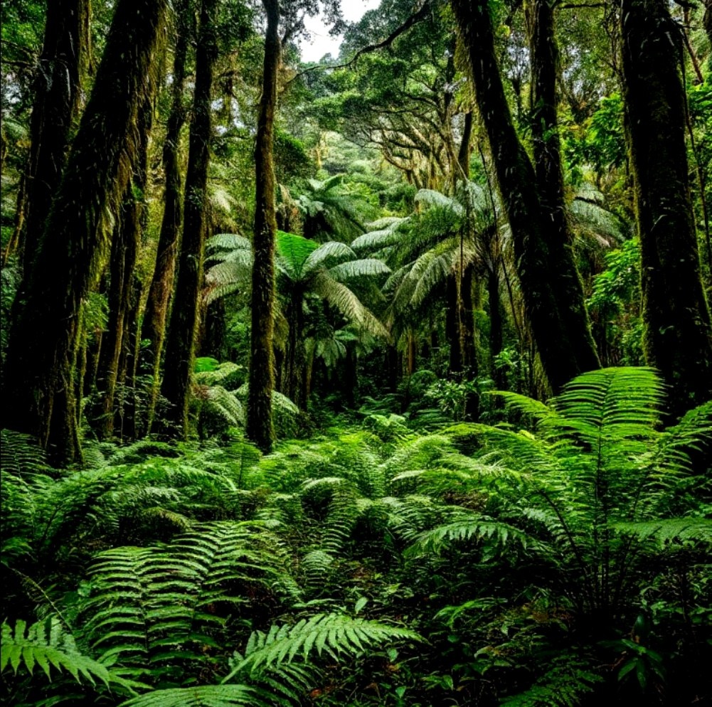 Заросли папаратникового леса. создано в Щедеврум.