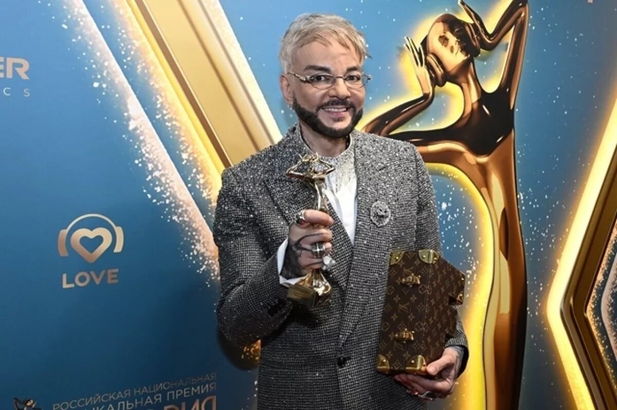    Певец Филипп Киркоров на Российской национальной музыкальной премии «Виктория-2025».