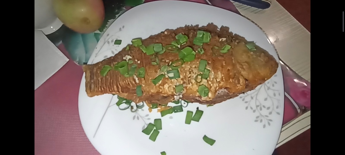 Не спросила, что за рыба, но очень вкусная.