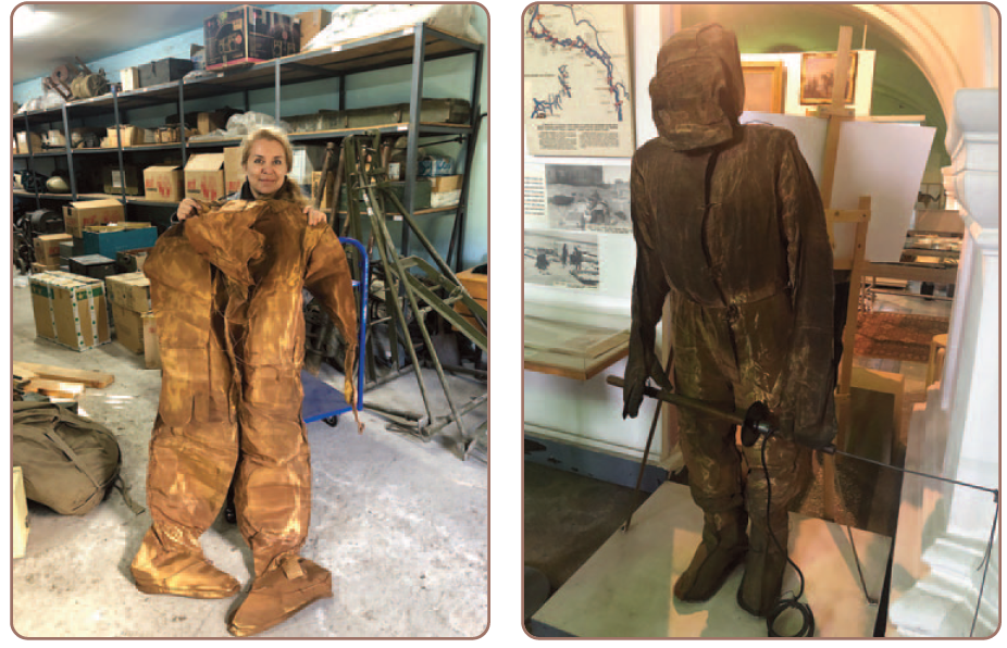 Комбинезон электрозащиты из медной проволоки периода Великой Отечественной войны, известный как «костюм Шубникова», из коллекции Военно-исторического музея артиллерии, инженерных войск и войск связи, г. Санкт-Петербург