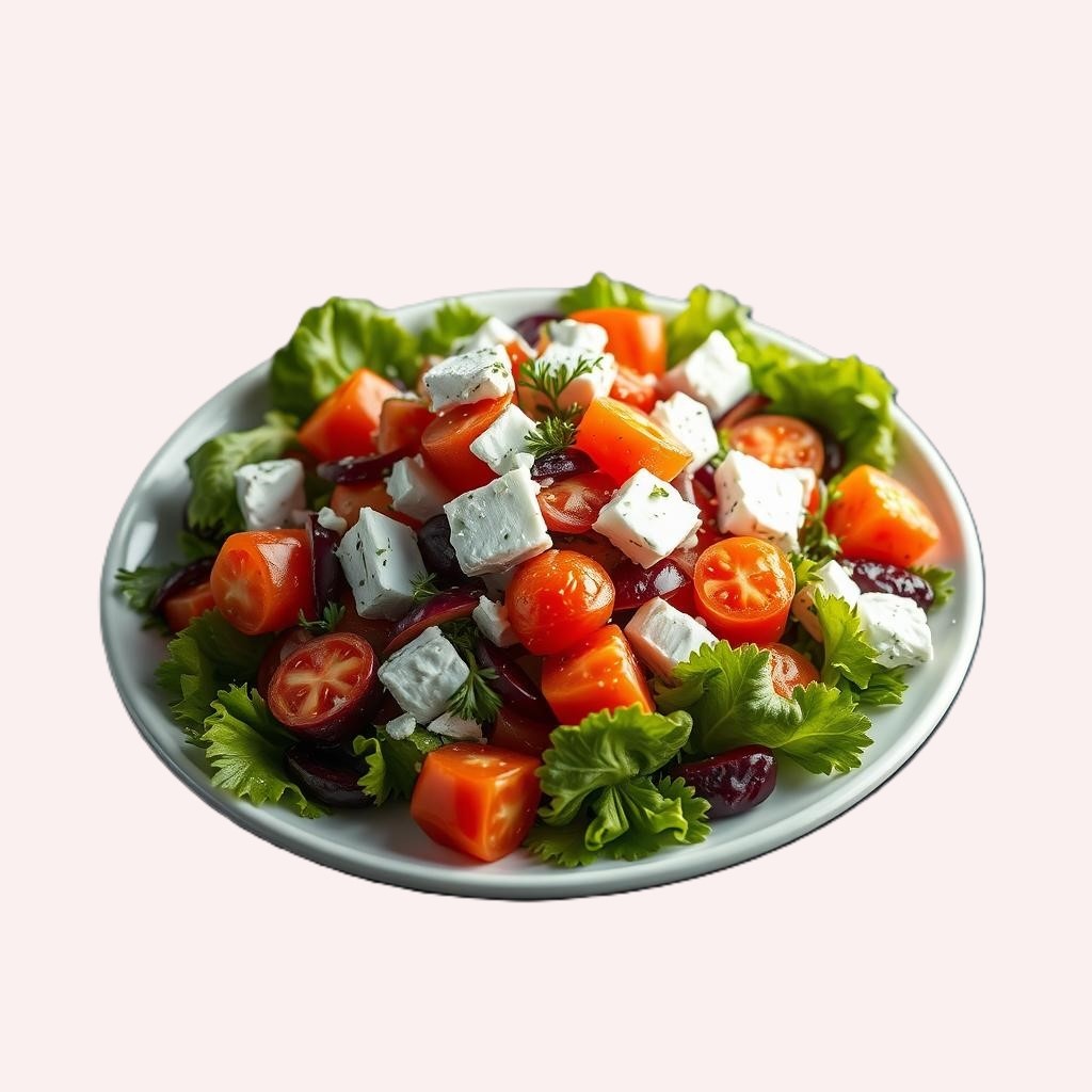 Овощной салат с фетой