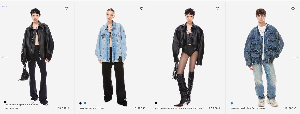 ассортимент бренда