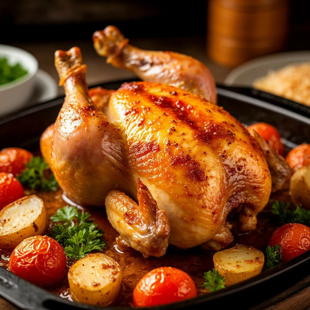 запеченная курица в духовке