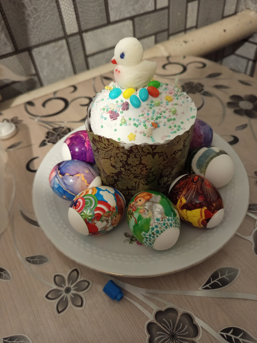 Наша пасхальная тарелочка)