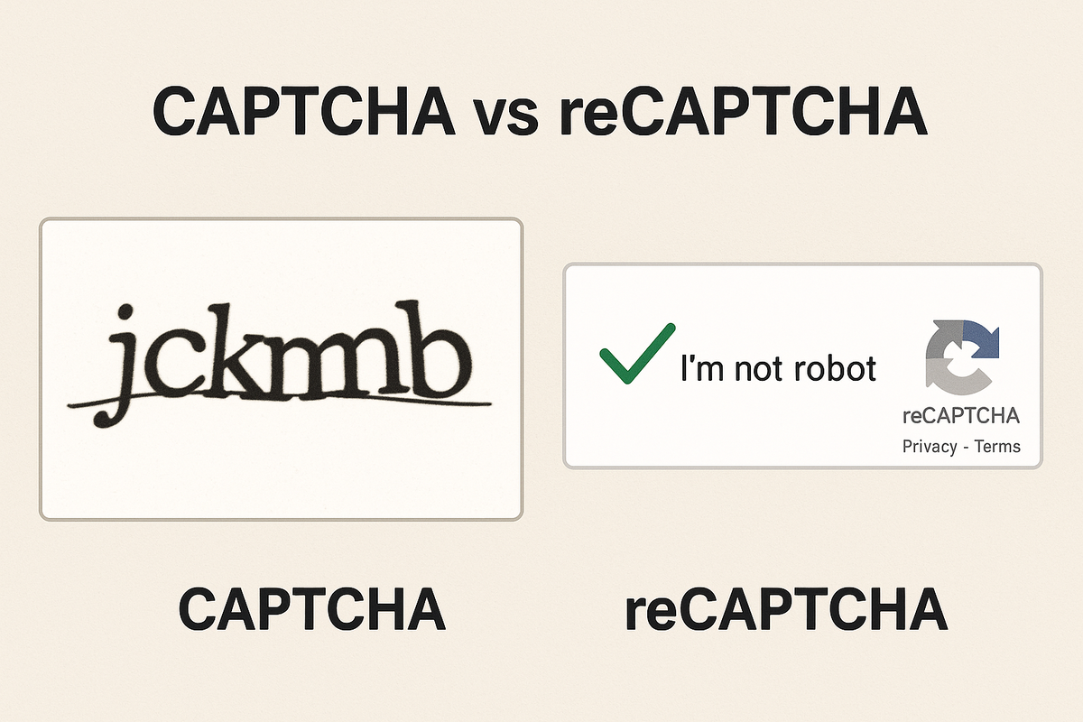Старая CAPTCHA vs reCAPTCHA