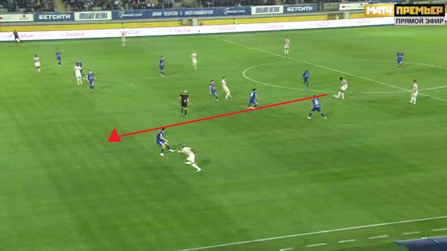 начало второго гола "Краснодара".  фото: картинки яндекса.