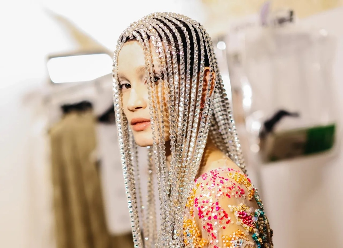 Backstage at the Giorgio Armani Privé Spring 2025 Couture