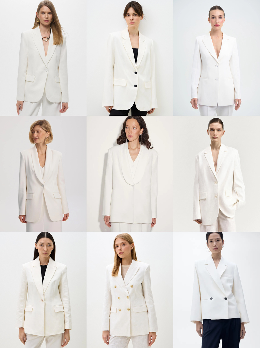 Белые жакеты.