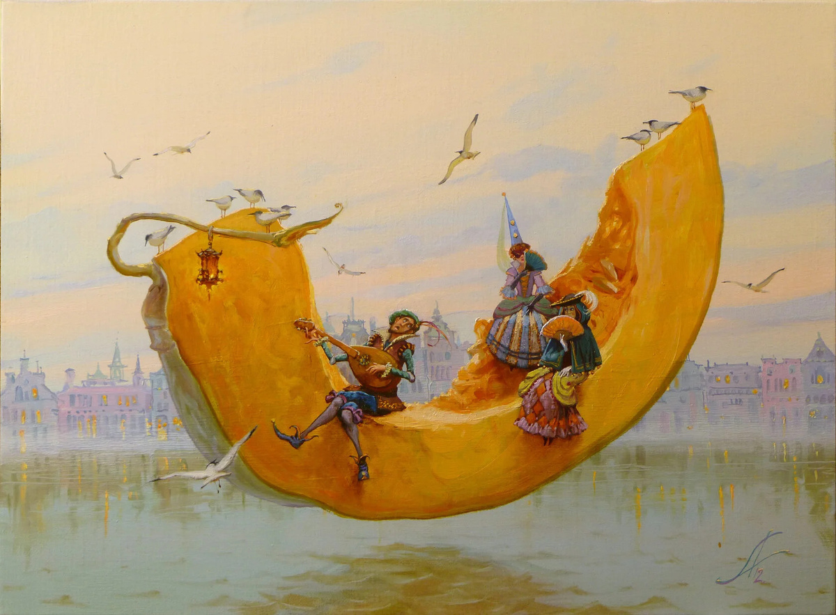 © Анна Шадчнева. Серенада. Холст, масло.