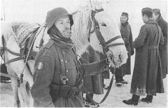 Французские легионеры под Вязьмой. Из книги Дробязко С.И., Романько О.В., Семенов К.К. "Иностранные формирования Третьего рейха