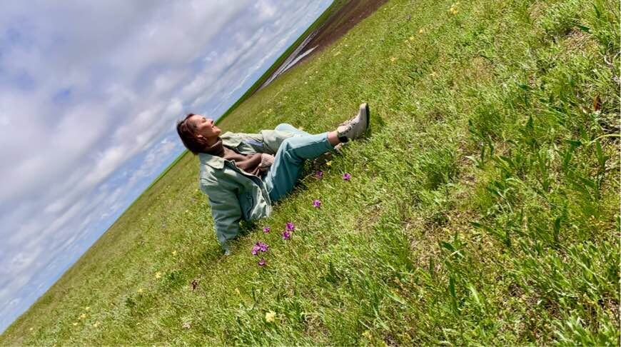 Флоритуризм: поле ирисов в Калмыкии. Фото автора канала