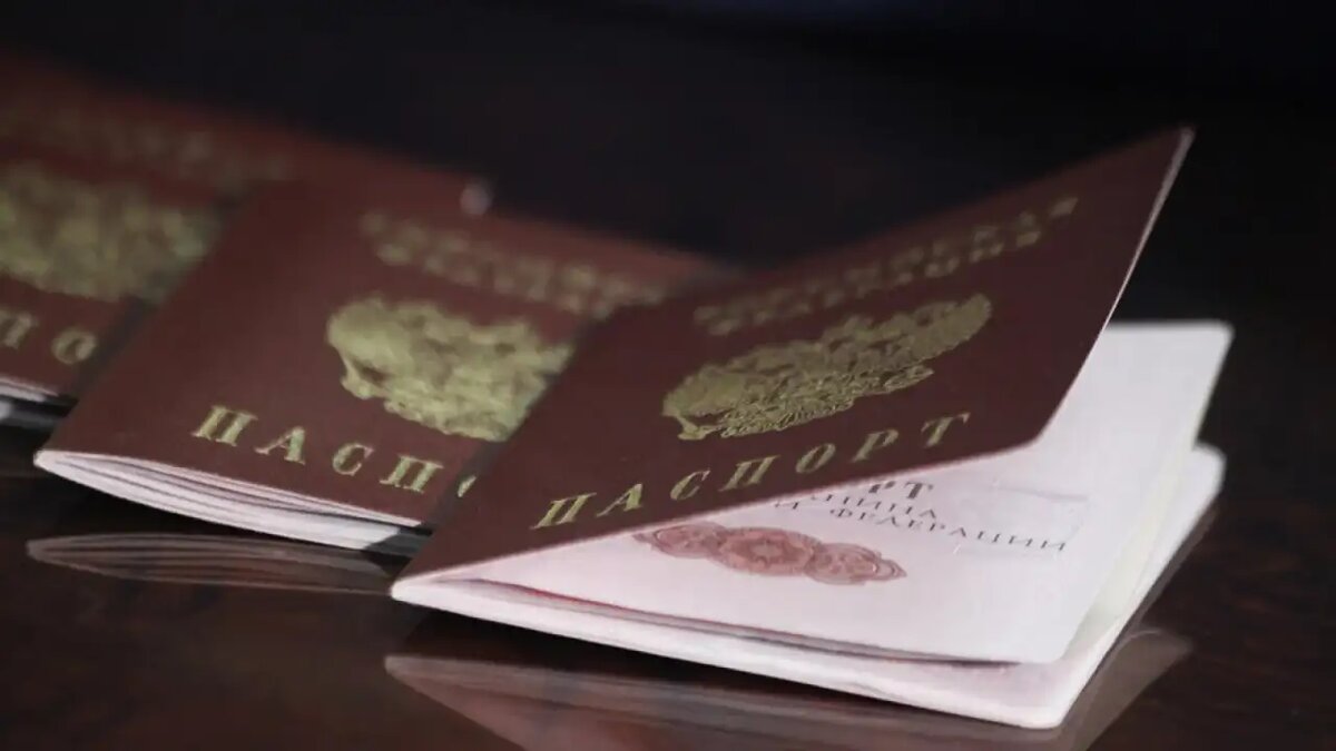    Российские паспорта.