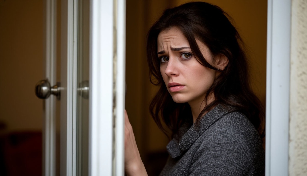 В первую очередь в ее взгляд упал на красные туфли на высоком каблуке.