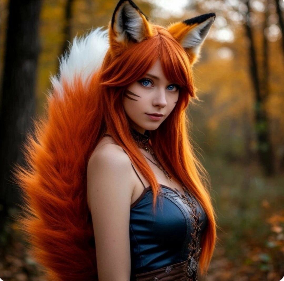 Богиня социологии Лиса-демон Элионисса.